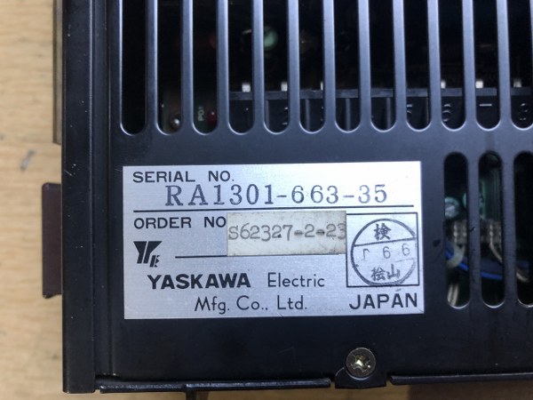中古お買い得品・1山販売等 【サーボパック】RA1301-663-35（CPCR-PF01A） 安川電機 YASKAWA ELECTRIC
