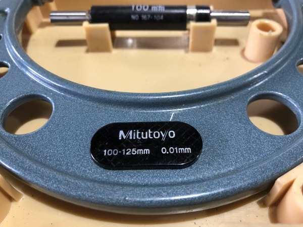 中古Outside micrometer 外側マイクロメーター（103-141)OM-125 ミツトヨ/Mitutoyo