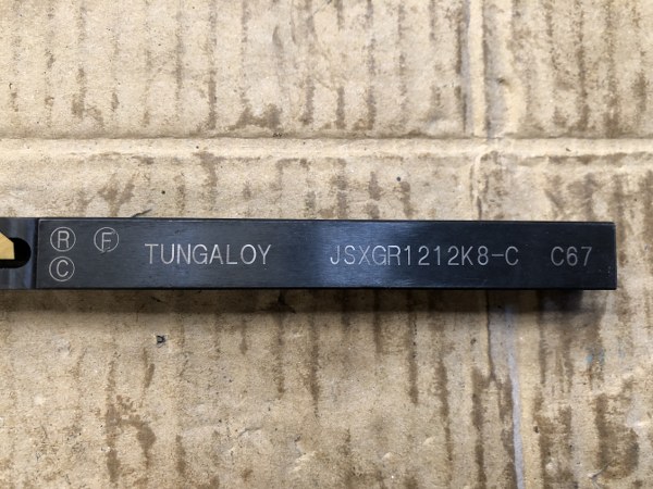 中古その他バイト 「外径用ホルダー 」JSXGR1212K8-C TUNGALOY/タンガロイ