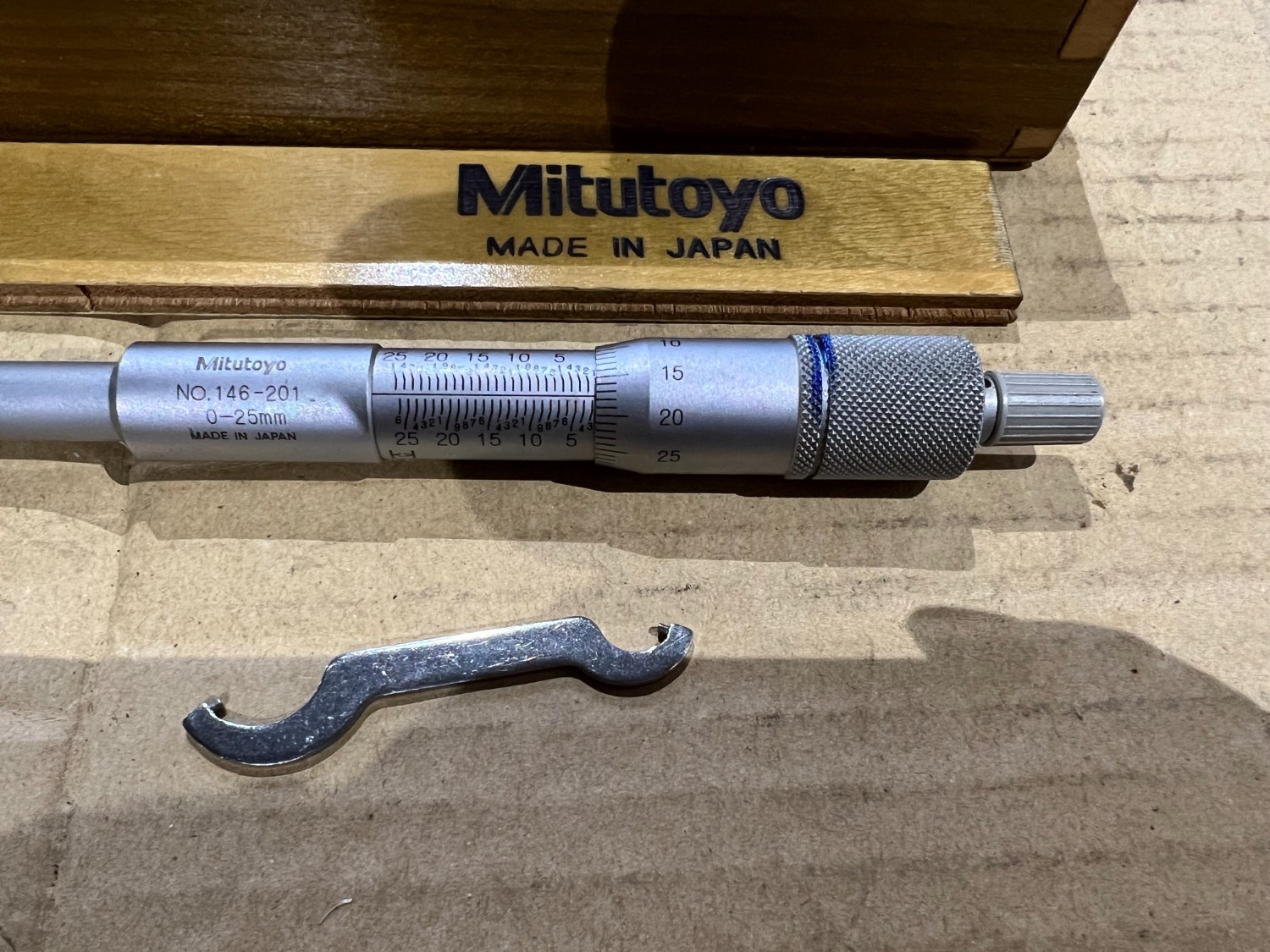 中古Inside micrometer 【グルーブマイクロメータ】0-25mm ミツトヨ/Mitutoyo