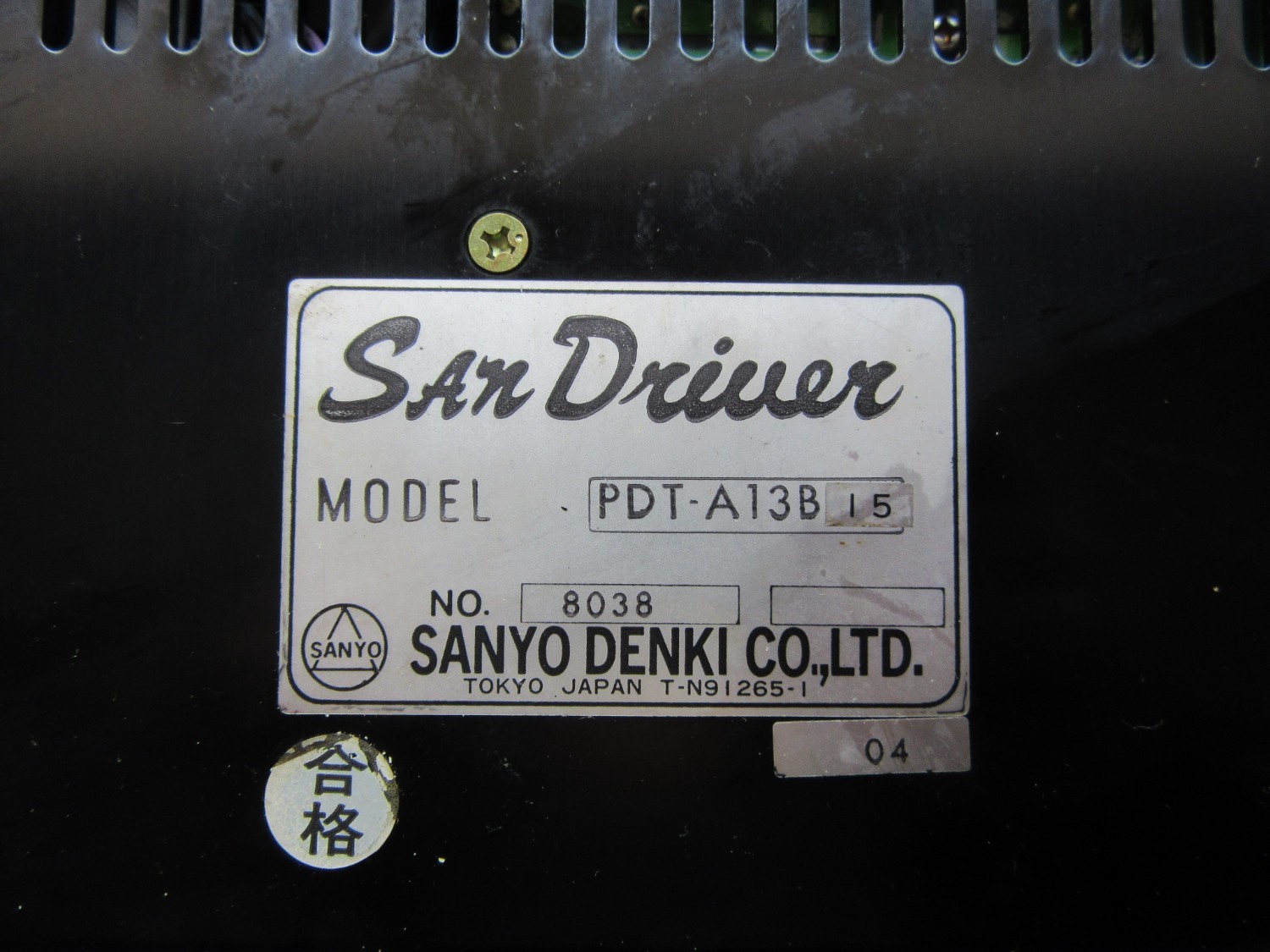 中古Other 【ACサーボドライブ】PDT-A13B SANYO DENKI
