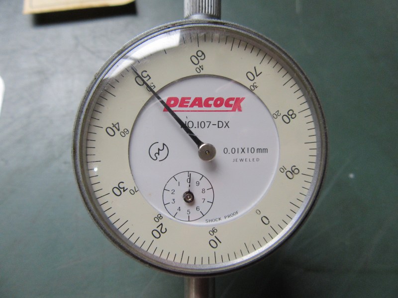 中古Dial gauge(Dial indicator) [ダイヤルゲージ]0.01ｘ10ｍｍ　  ピーコック/Peacock