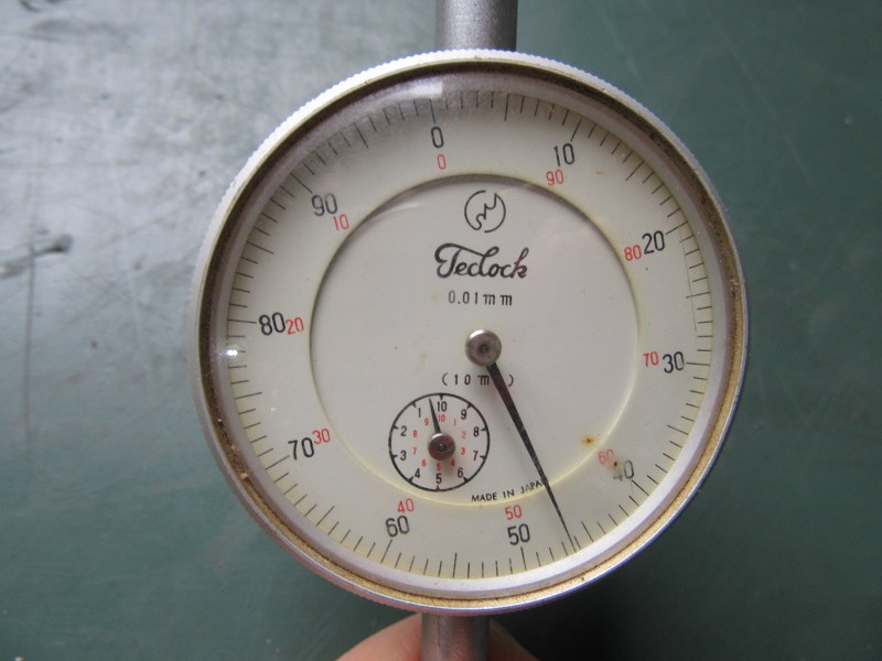 中古Dial gauge(Dial indicator) [ダイヤルゲージ]0.01mm テクロック/TECLOCK