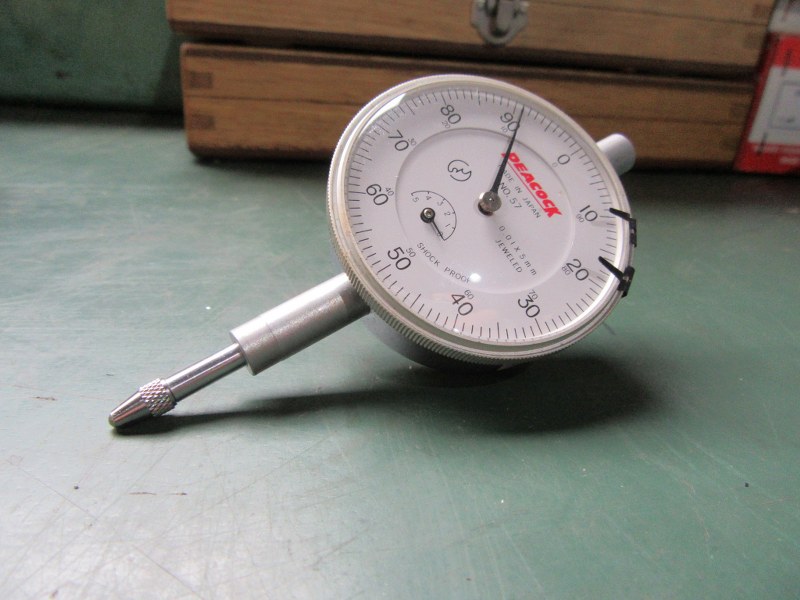 中古Dial gauge(Dial indicator) [ダイヤルゲージ　]0.01ｘ5ｍｍ ピーコック/Peacock