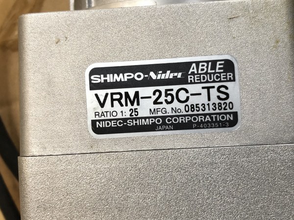 中古その他 [エイブル減速機  ]VRM-25C-TS 日本電産シンポ/NIDEC-SHIMPO