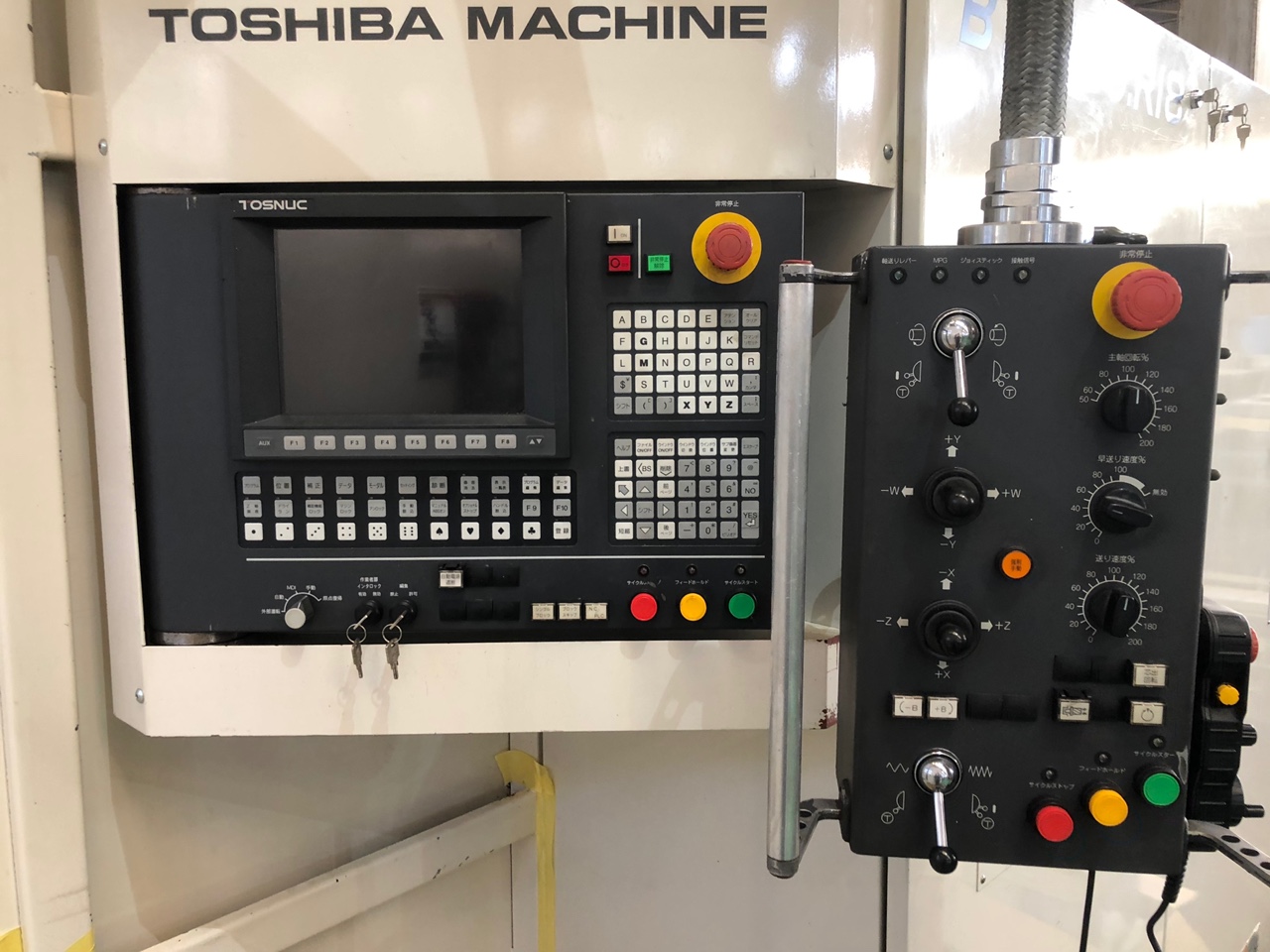 中古NC横中ぐり盤 BTH-130.R18 東芝