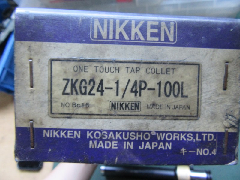 中古その他ツール保持具 [タップコレットロングサイズ]ZKG24-1/4P-100L NIKKEN/日研
