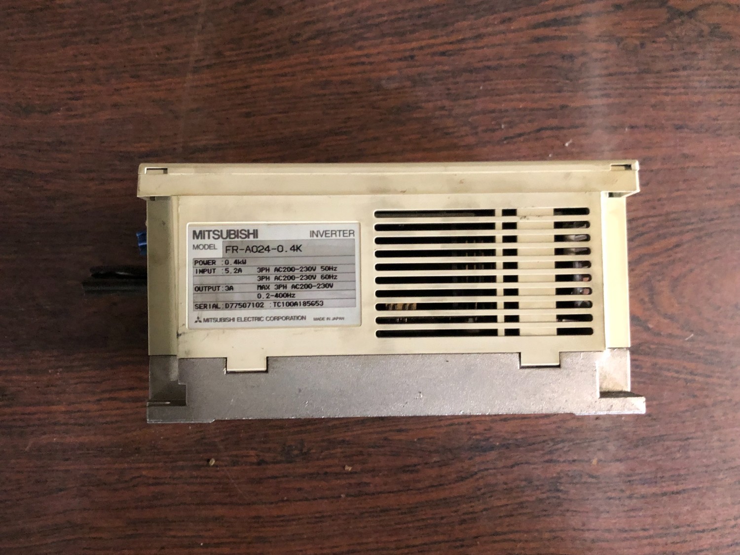 中古その他 インバーターINVERTERFR-A024-0.4K(FREQROL-A024)  三菱電機