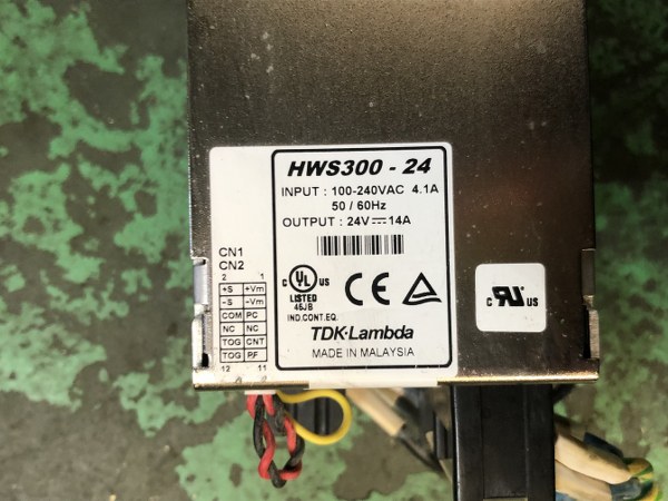 中古お買い得品・1山販売等 【AC入力電源（AC-DCコンバータ）】HWS300-24 TDK
