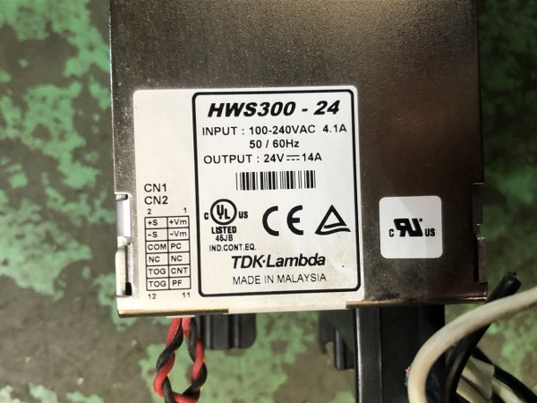 中古お買い得品・1山販売等 【AC入力電源（AC-DCコンバータ）】HWS300-24 TDK