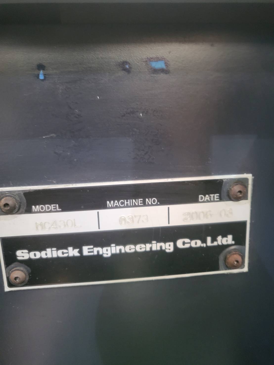 中古Vertical Machining Center MC430L SODICK