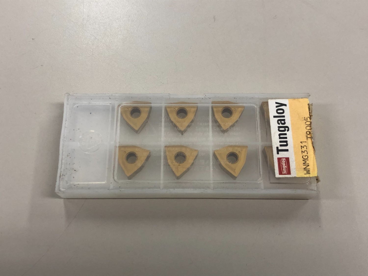 中古Cutting Exchange Chip チップ　Carbide InsertsWNMG331  Tungaloy 