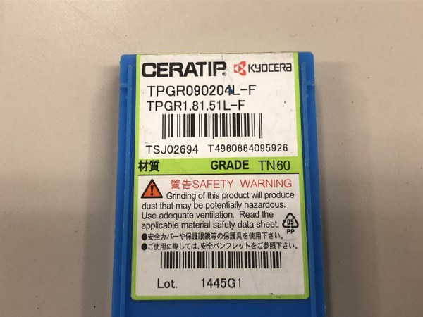 中古Cutting Exchange Chip 【チップ】TPGR090204L-F TPGR1.81.51L-F 京セラ/Kyocera