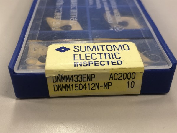 中古Cutting Exchange Chip 【チップ】DNMM433ENP AC2000 DNMM150412N-MP Sumitomo/住友