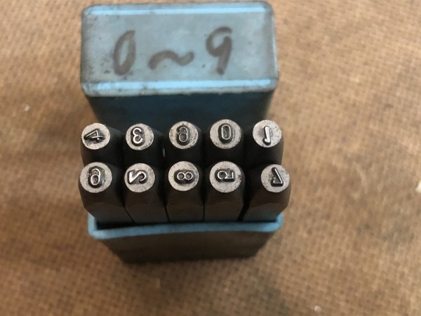 中古お買い得品・1山販売等 【刻印セット】刻印 数字0-9(2ｍm)  不明