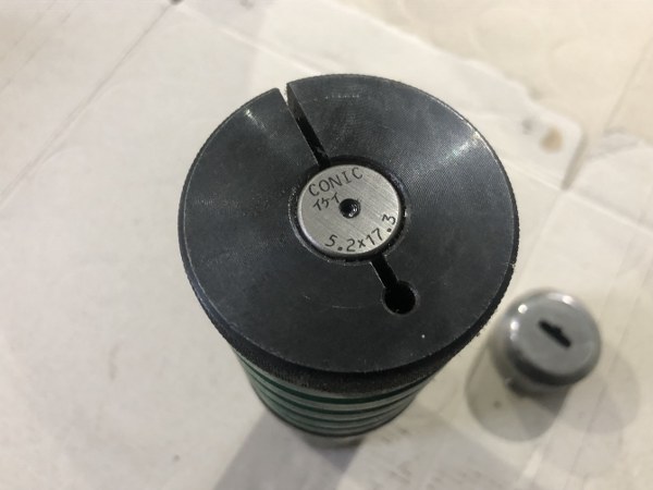 中古ロング 【タレパン金型（ロング/セット）】イケイ5.2ｘ17.3（パンチ）/ イケイ5.2ｘ17.3　Ｃ＝0.2（ダイ コニック/Conic