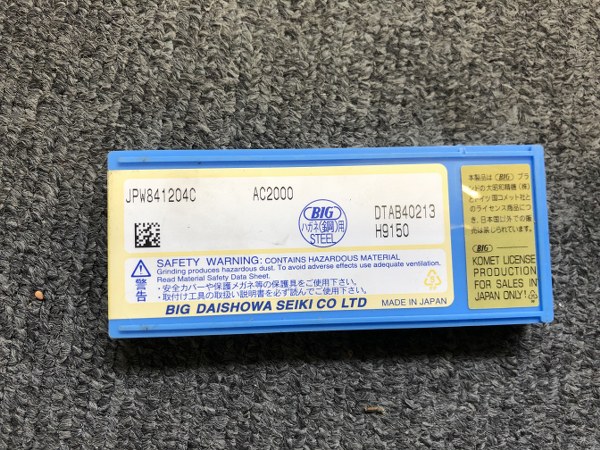 中古Cutting Exchange Chip 【チップ】JPW841204C AC2000 大昭和精機/BIG DAISHOWA