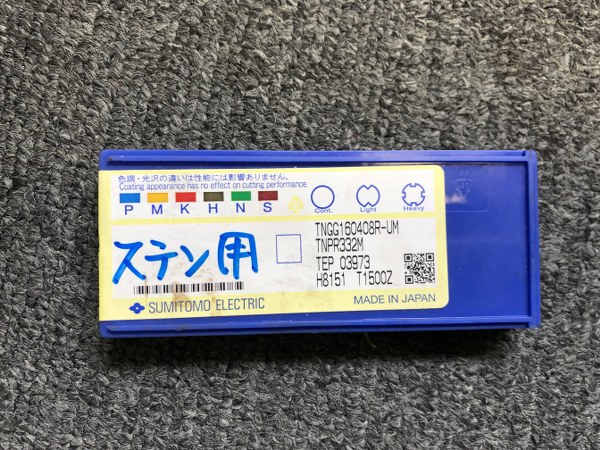 中古Cutting Exchange Chip 【チップ】 TNPR332M T1500Z TNGG106408R-UM Sumitomo/住友