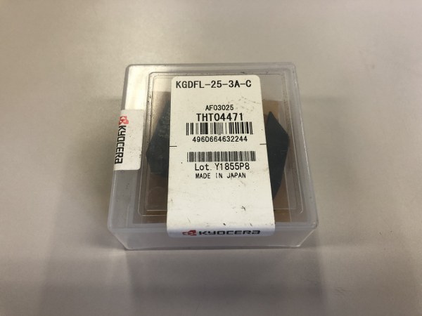中古お買い得品・1山販売等 【端面溝入れブレード】KGDFR-25-3A-C(AF03025)  京セラ/Kyocera
