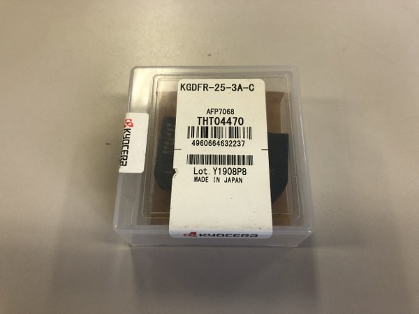 中古お買い得品・1山販売等 【端面溝入れブレード】GDFR-25-3A-C(AFP7068)　  京セラ/Kyocera