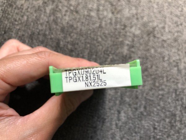 中古Cutting Exchange Chip 【チップ】TPGX0902046 TPGX1.81.51L NX2525 MST/溝口