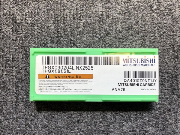 中古Cutting Exchange Chip 【チップ】TPGX0902046 TPGX1.81.51L NX2525 MST/溝口