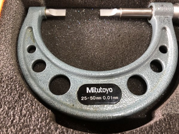 中古Micrometer [直進式ブレードマイクロメータ]122-102　BLM-50 ミツトヨ/Mitutoyo