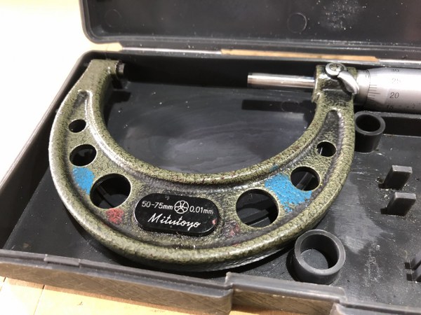 中古Outside micrometer 「外側マイクロメーター」:50~75ｍｍ ミツトヨ/Mitutoyo