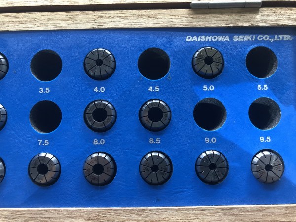 中古Spring collet 【スプリングコレットセット】φ3~φ10 大昭和精機/BIG DAISHOWA