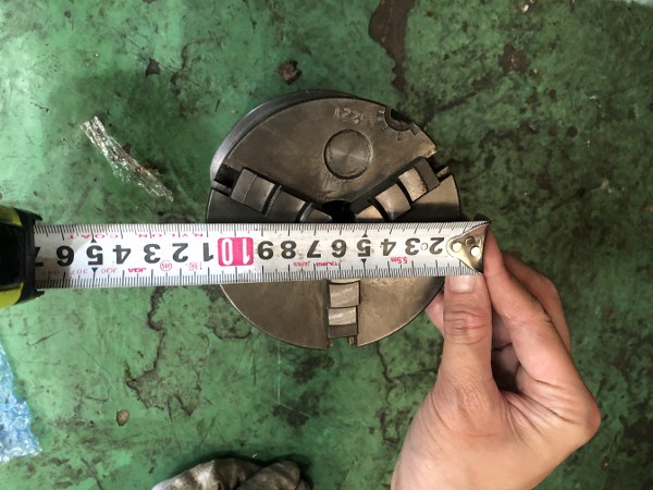 中古スクロールチャック 3爪チャック（スクロールチャック）　φ110mm 不明