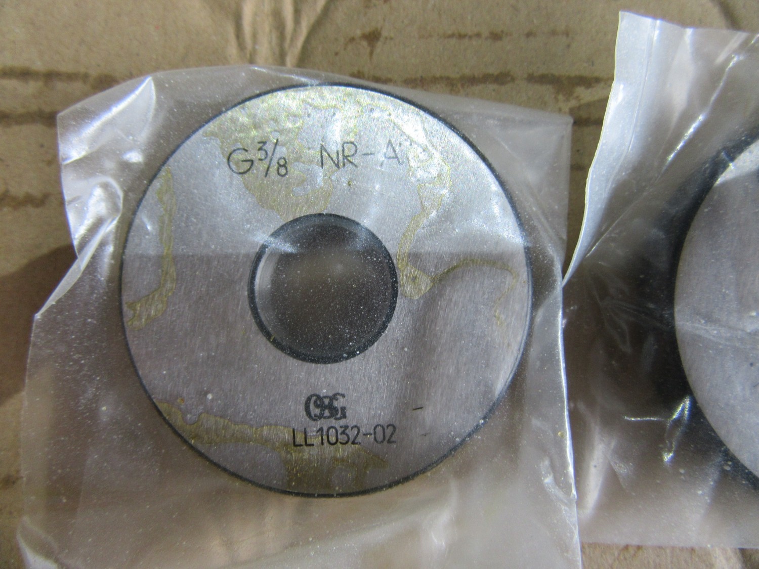 中古その他ゲージ リングゲージ2個　G3/8 GP-A.B/G3/8 NR A オーエスジー