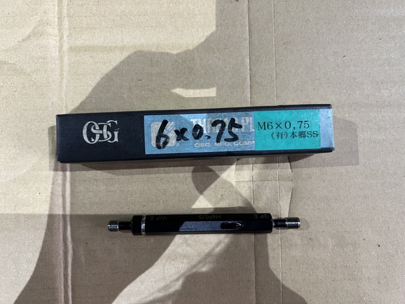 中古その他ゲージ 【ねじゲージ】M6P0.75 GPWPII OSG オーエスジー