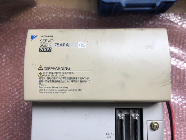 中古その他 SERVO-SGDK-75FA-Y22　ACサーボモーター YASKAWA