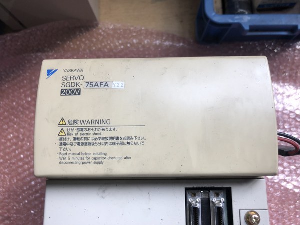 中古その他 SERVO-SGDK-75FA-Y22　ACサーボモーター YASKAWA