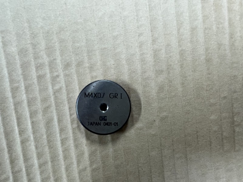 中古その他ゲージ 【リングゲージ】M4x0.7 GRI OSG オーエスジー