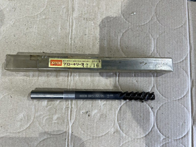 中古Straight reamer 【プロ－チリ－マストレートシャンク】BRS 12.16 NIKKEN/日研