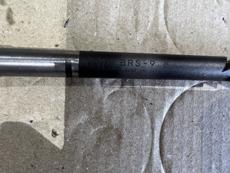 中古Straight reamer 【プロ－チリ－マストレートシャンク】BRS 9.8 NIKKEN/日研