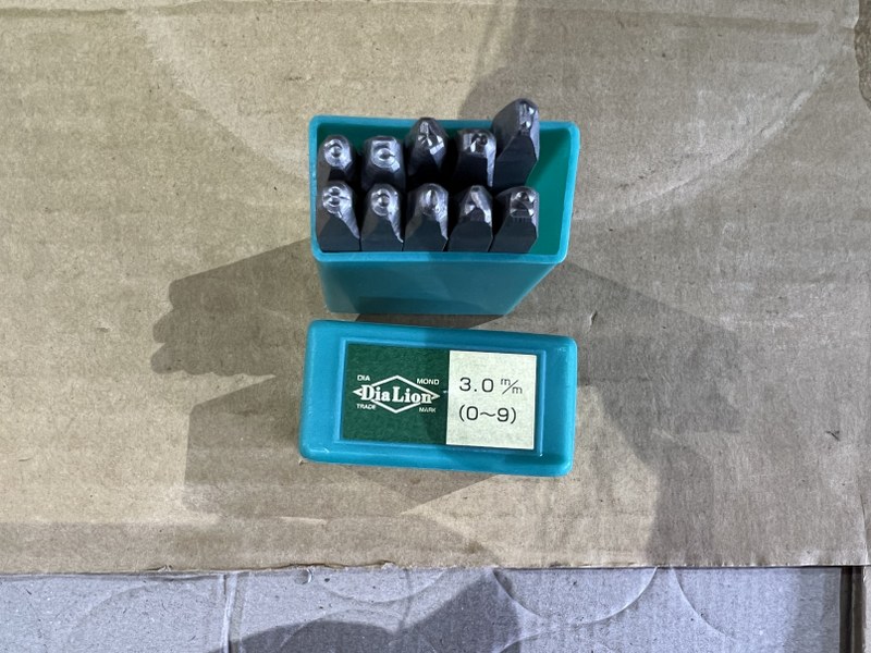 中古その他 【刻印セット】刻印数字0~9(3.0mm) LION