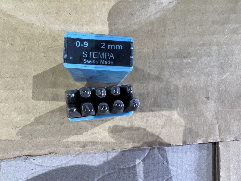 中古その他 【刻印セット】刻印数字0~9(2.0mm) スイスSTEMPA