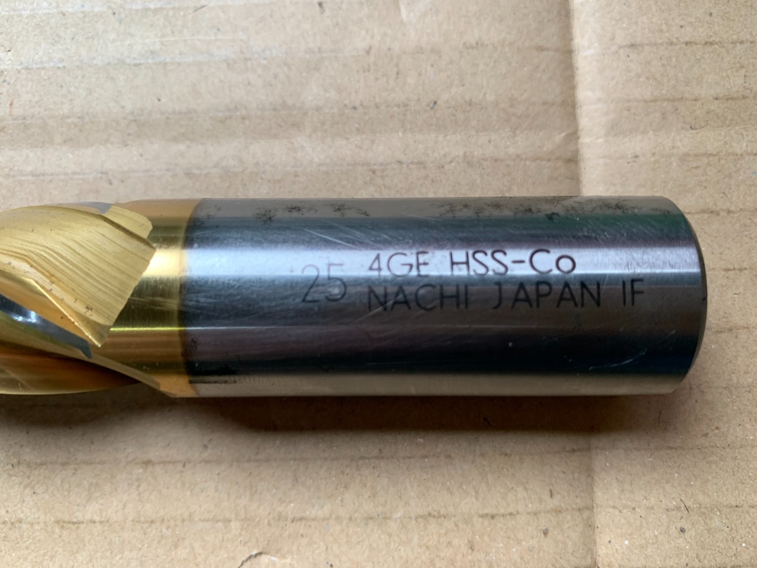 中古End mill(Ball） （エンドミル）25  4GE HSS-Co (4枚刃) NACHI(不二越)