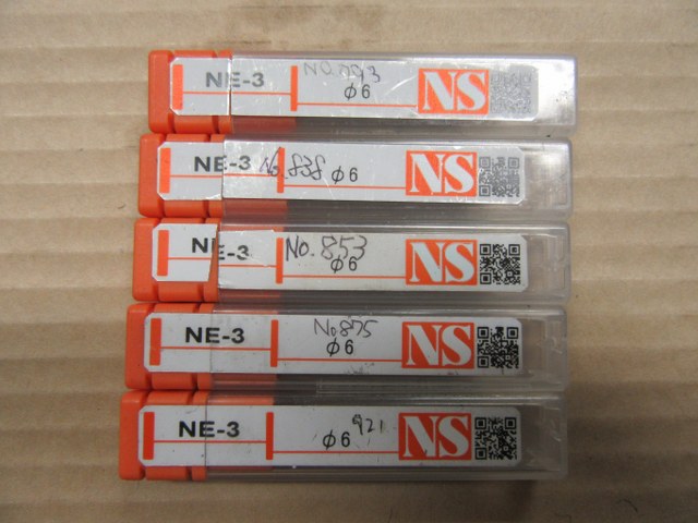 中古エンドミル 「パワーソリッドエンドミル」1セット5個 NS/日進工具