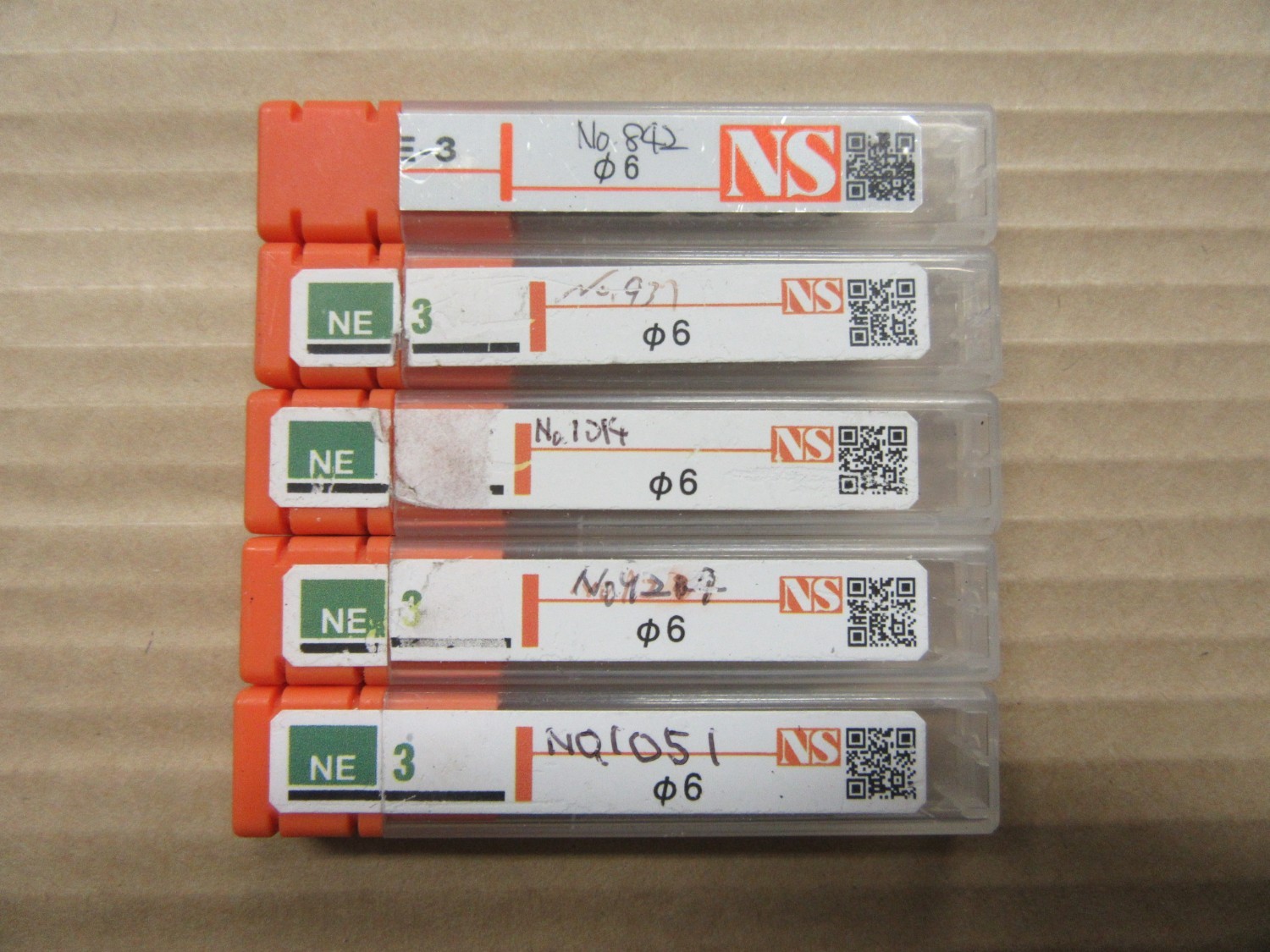 中古その他エンドミル 【エンドミル】NE-3　 φ6（５本） NS/日進工具