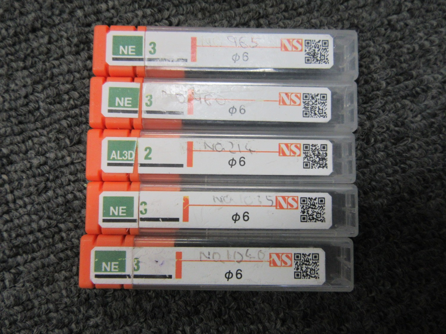 中古その他エンドミル パワーソリットエンドミルセット　NE-3　 φ6（５本） NS/日進工具