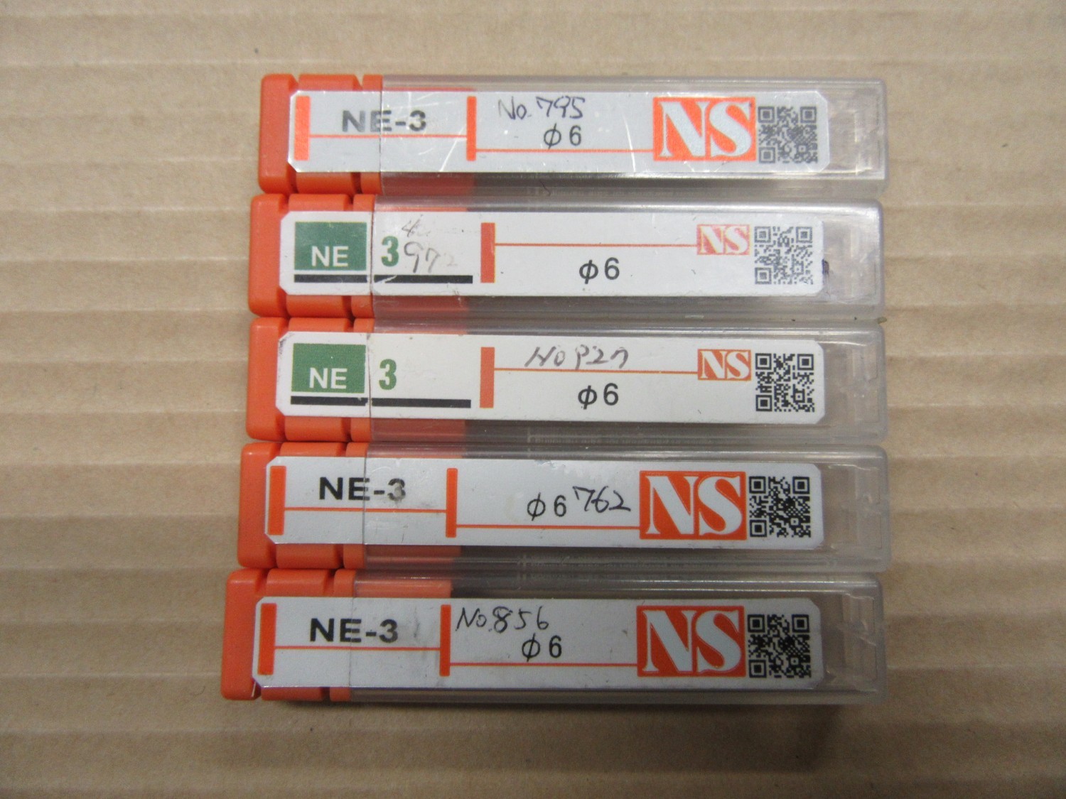 中古その他エンドミル パワーソリットエンドミルセット　NE-3　 φ6（５本） NS/日進工具