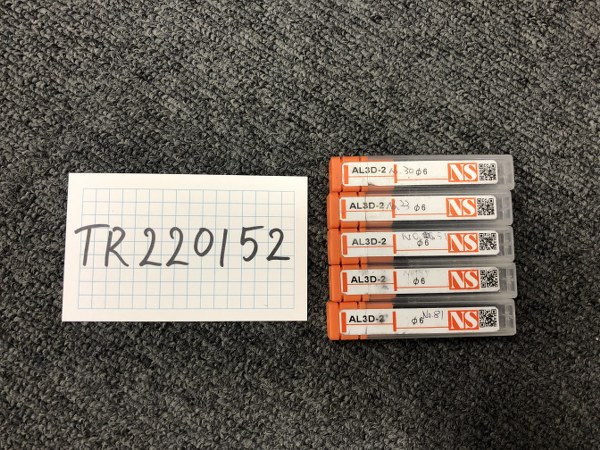 中古エンドミル(スクエア) 【アルミ専用エンドミル】AL3D2（5本）φ6 NS/日進工具