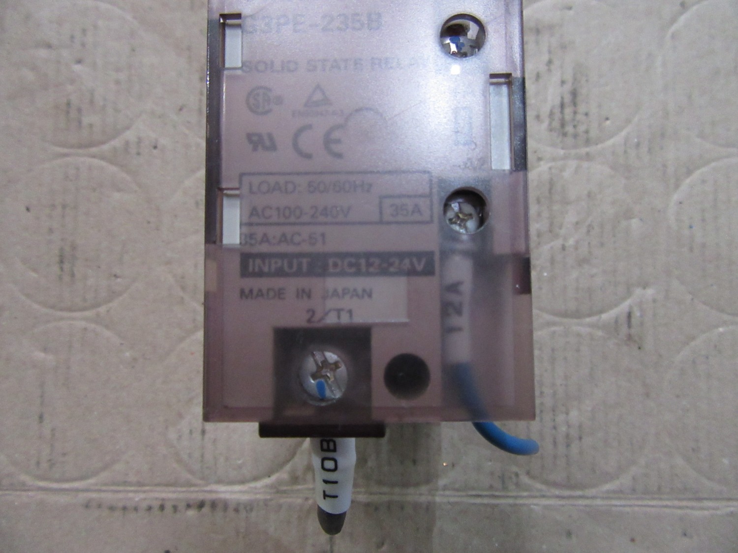 中古その他 【ヒータ用ソリッドステート】  G3PE-235B  35A:AC-51  オムロン/OMRON