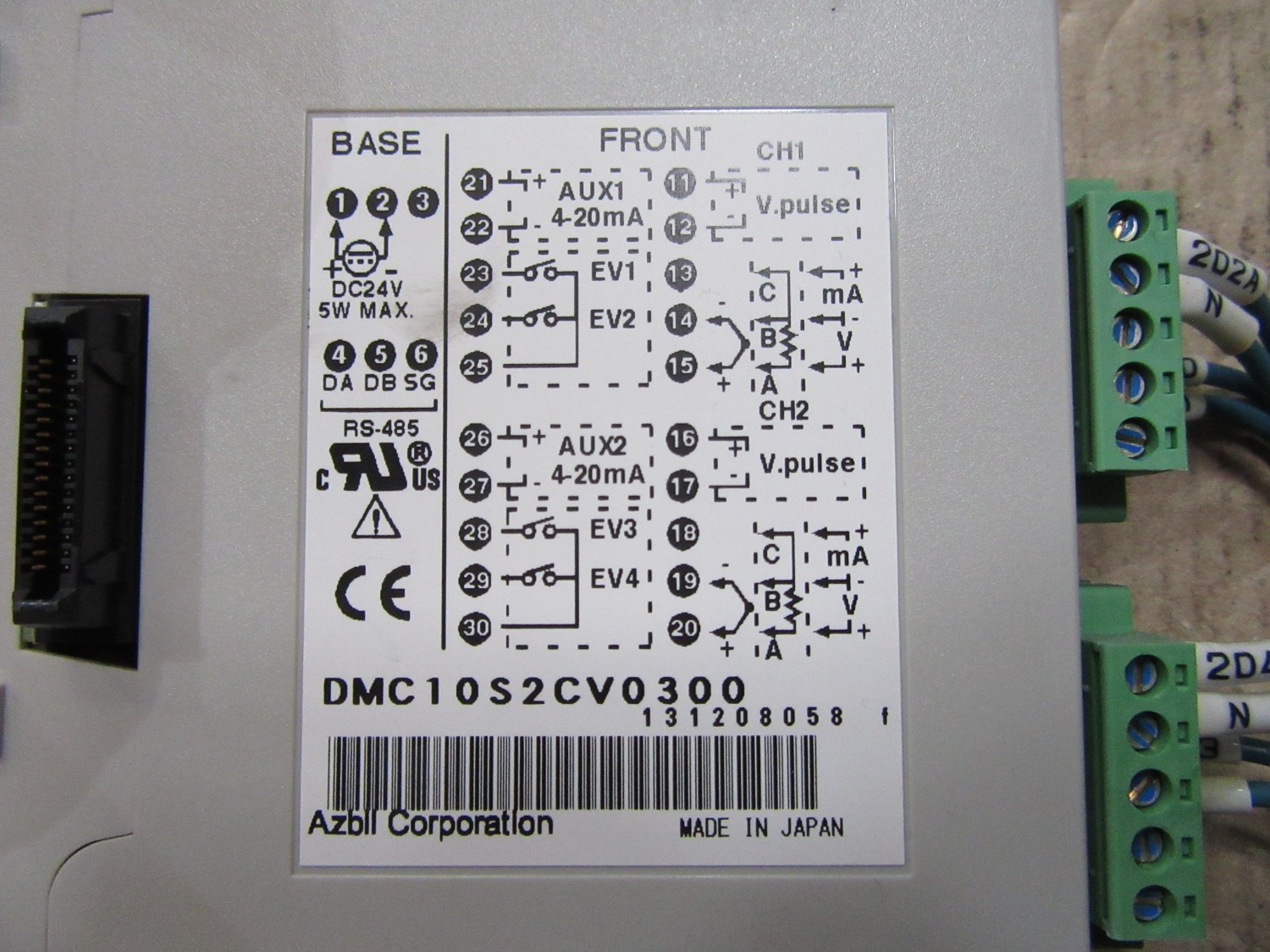 中古その他 【モジュール形調節計】 DMC 10S2CV0300  アズビル株式会社/YAMATAKE