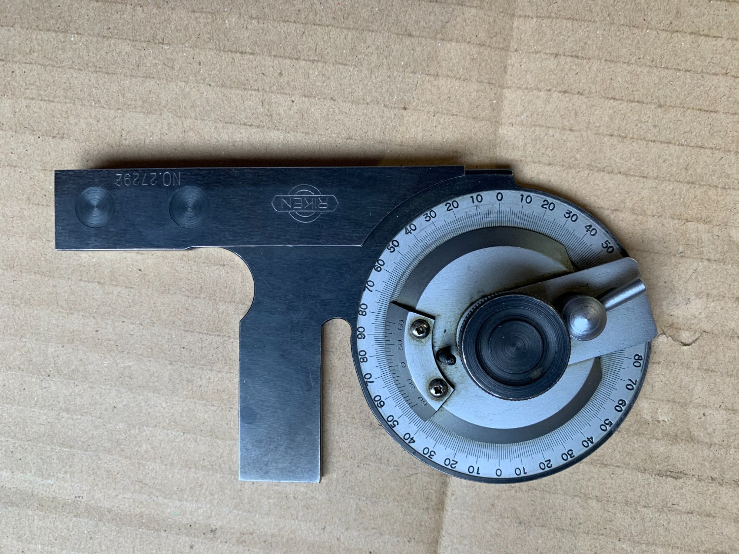 中古お買い得品・1山販売等 【ユニバーサルベベルプロトラクター】　495D－R付 RIKEN / リケン