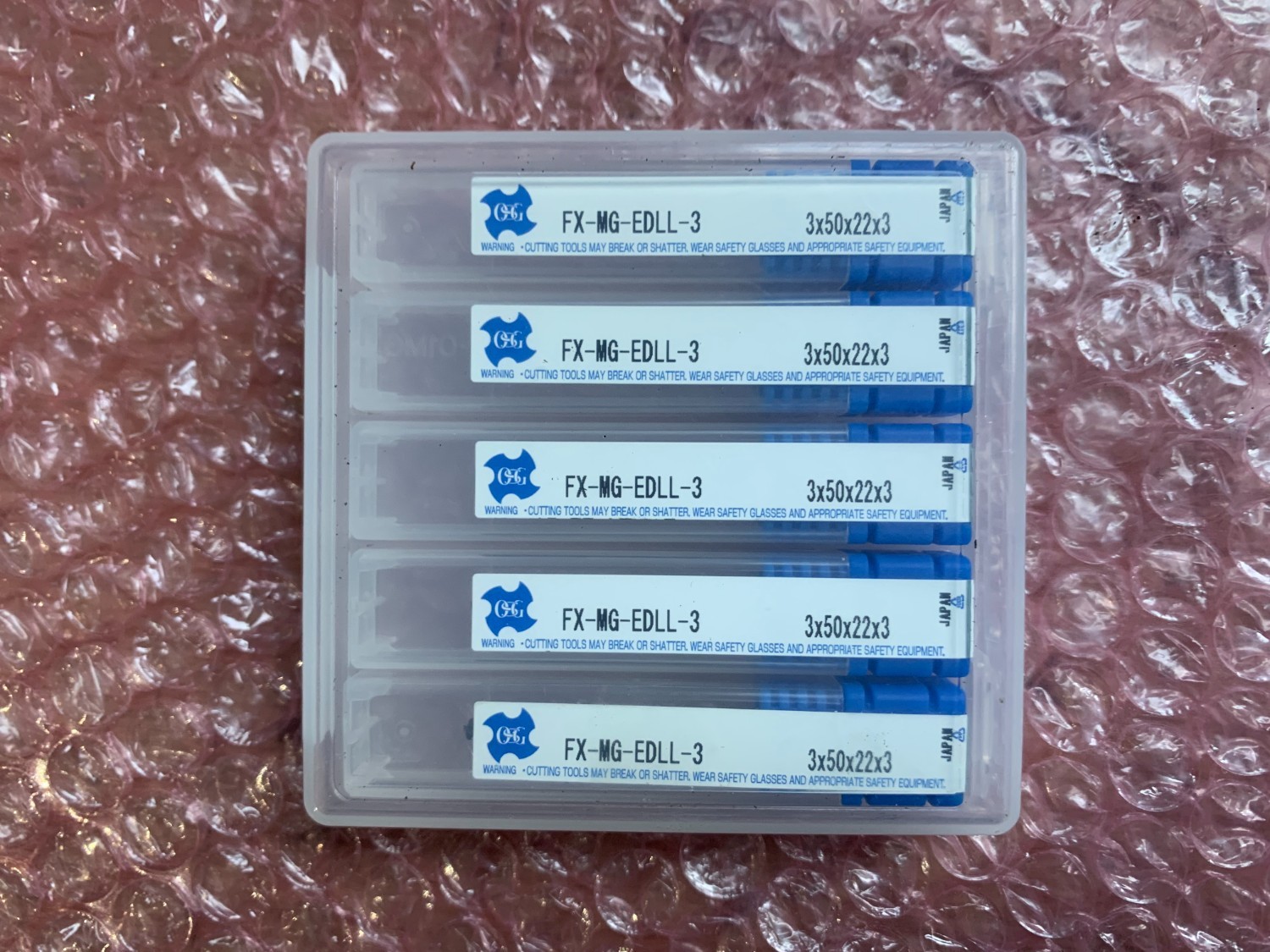 中古Other end mill 【エンドミルセット】 EX-MG-EDLL-3 (3x50x22x3) セット5個　  OSG オーエスジー
