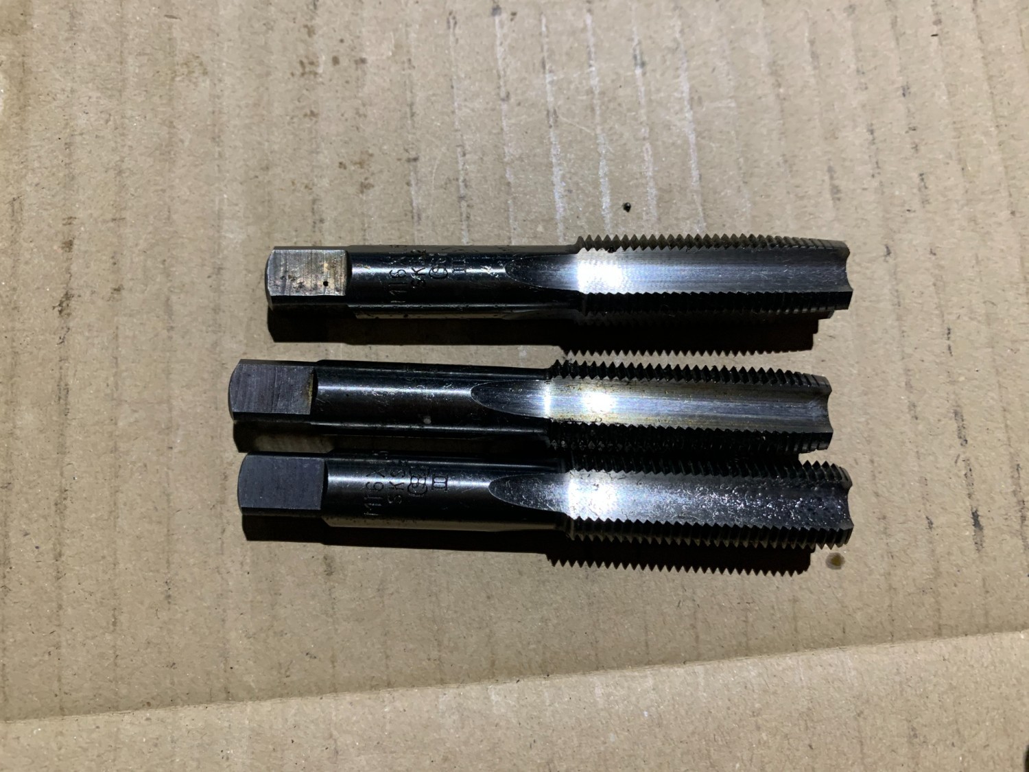 中古タップ 【ハンドタップ】（3本）M16x1.5  OSG オーエスジー